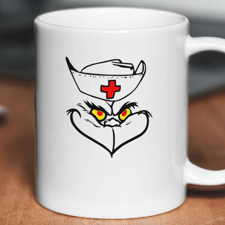 Grinch Nurse Christmas Shirt Coffee Mug