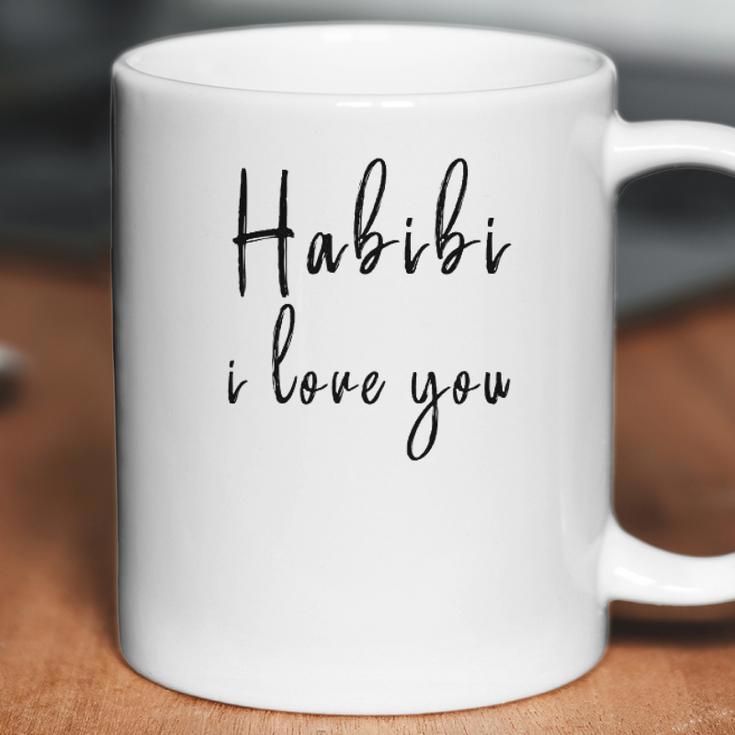 Habibi I Love You Honeymoon Calligraphy Coffee Mug