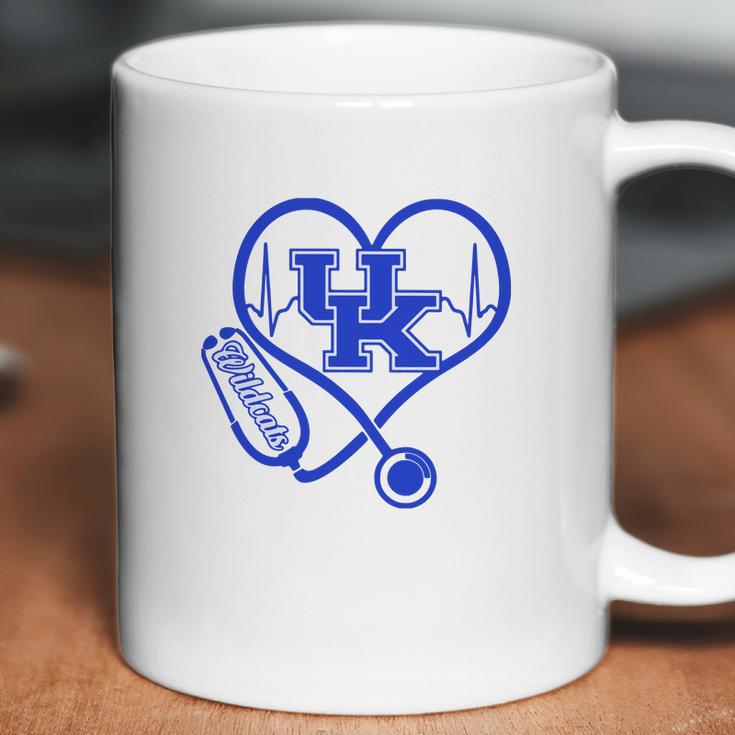 Heartbeat Love Kentucky Wildcats Nurse Coffee Mug