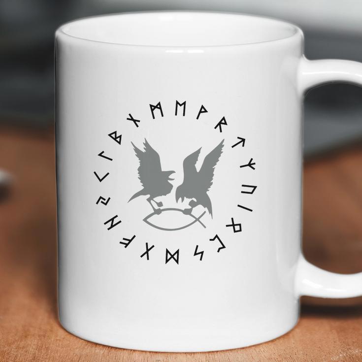 Hugin Munin Runen Cicle2fShirt Coffee Mug