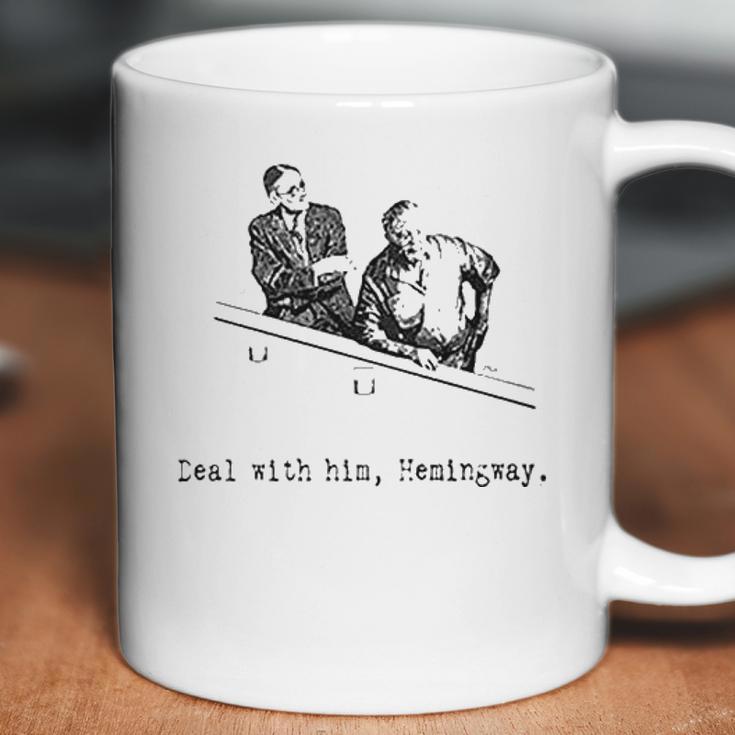 James Joyce X Ernest Hemingway Drunken Shenanigans Painting Classic Coffee Mug