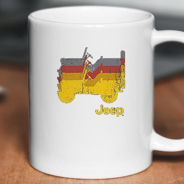 Jeep Willys Repeating Profile Coffee Mug