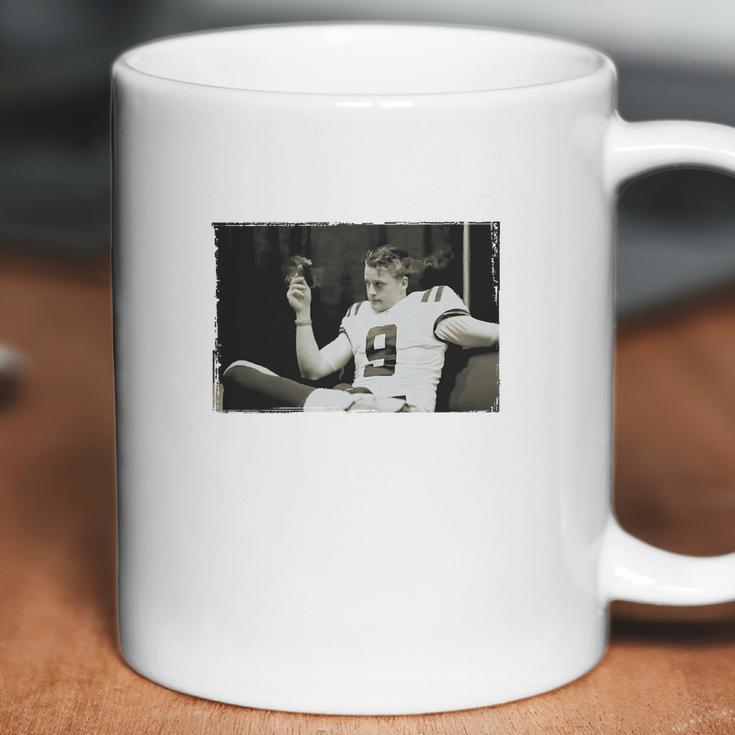 Joe Burrow Cigar Smoking Coffee Mug