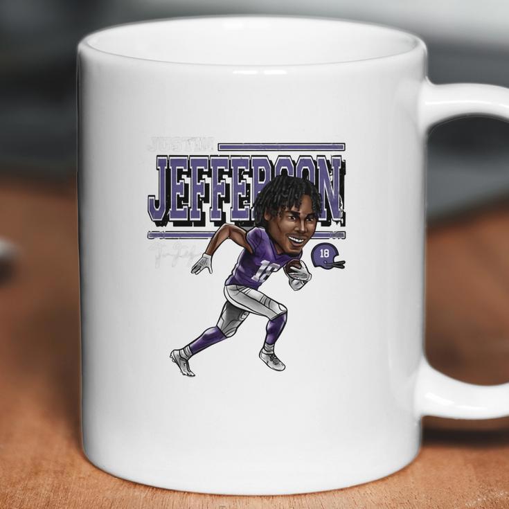 Justin Jefferson Cartoon Coffee Mug