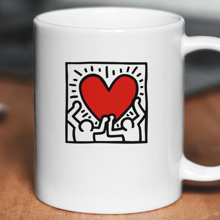 Keith Haring Heart Coffee Mug