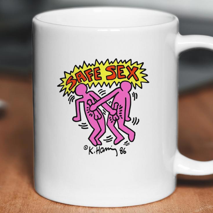 Keith Haring Safe Aids Instruction Coffee Mug