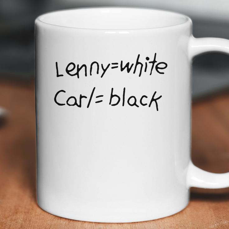 Lenny White Carl Black Coffee Mug