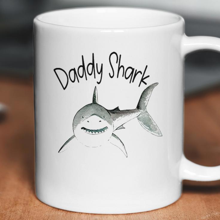 I Love Daddy Shark Coffee Mug