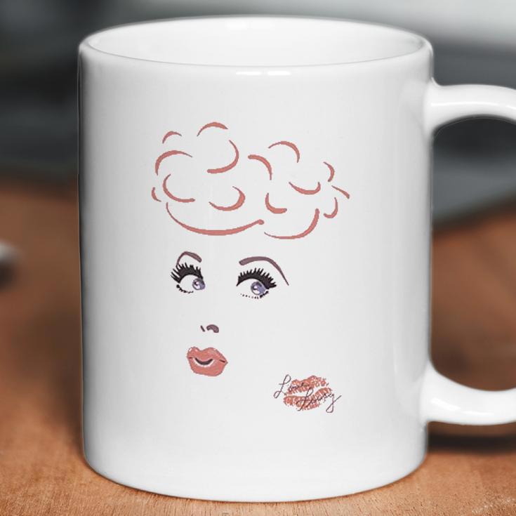 I Love Lucy 50S Tv Series Eyelashes Coffee Mug