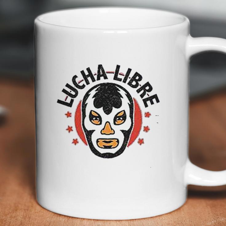 Lucha Libre Retro Mexican Wrestler Coffee Mug