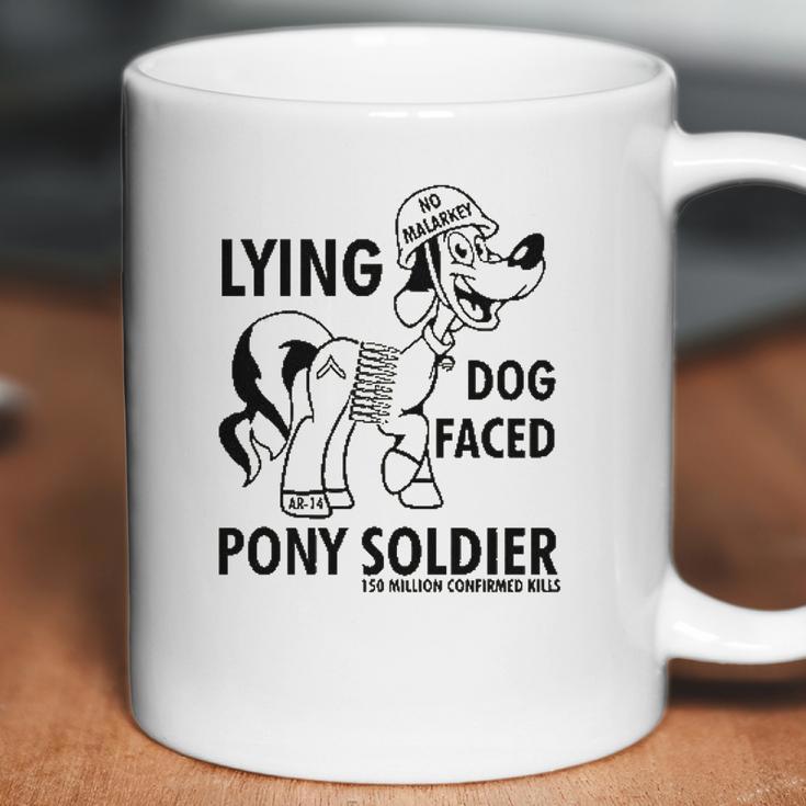 Lying Dog Faced Pony Soldier Coffee Mug