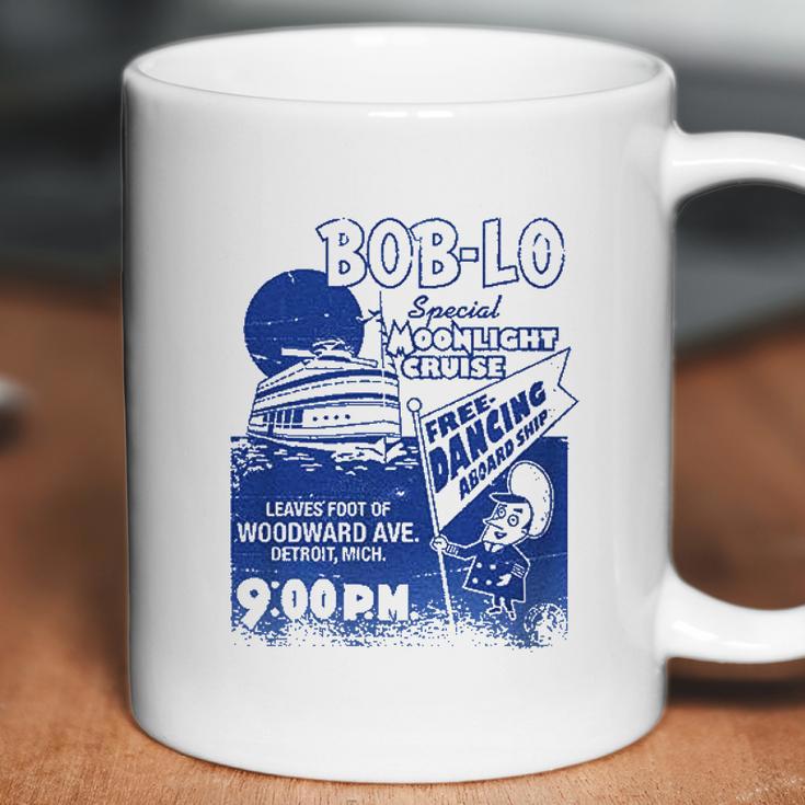 Made In Detroit Boblo Poster Heather Blue Navy Coffee Mug