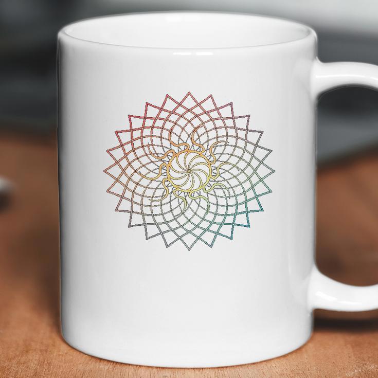 Mandala Geometry Sacred Fractal Art Yoga Mantra Good Vibe Coffee Mug