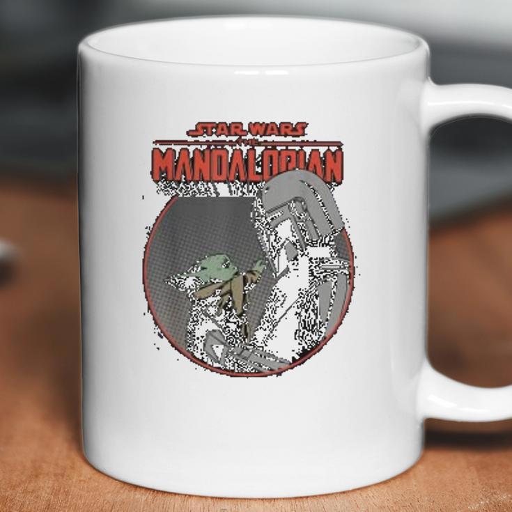 The Mandalorian Mando And The Child Retro Coffee Mug