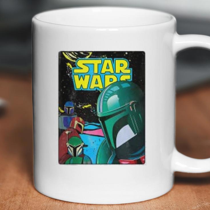 The Mandalorian Retro Comic Coffee Mug