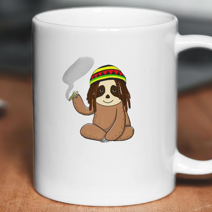 Marijuana Sloth Weed Smoker Jamaican Funny 420 Gifts Coffee Mug