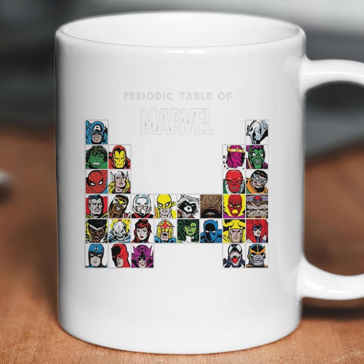 Marvel Periodic Table Of Heroes & Villains Retro T-Shirt Coffee Mug