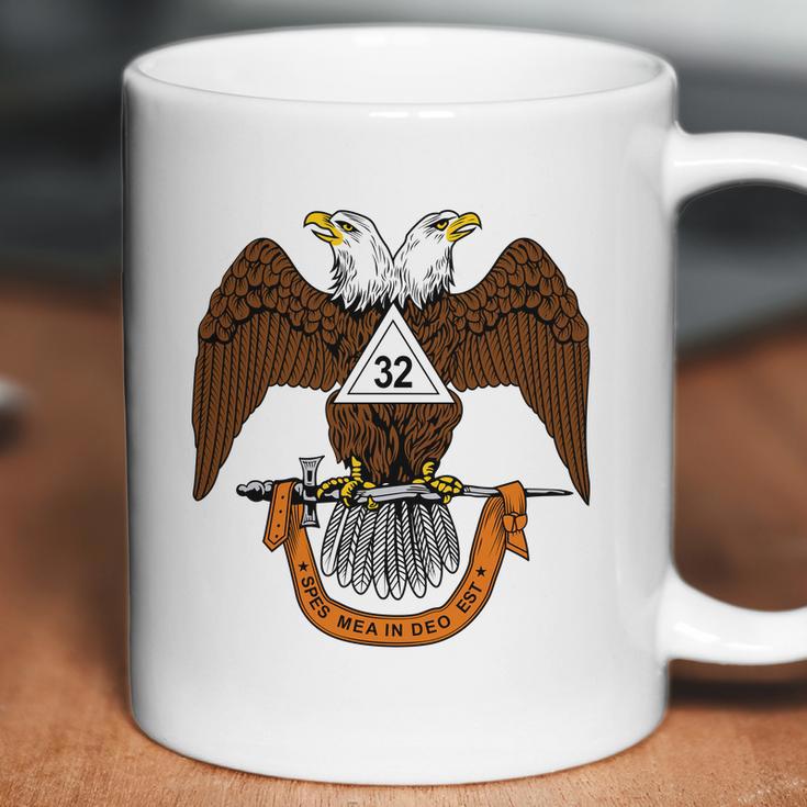 Mens 32Nd Degree Mason Masonic Scottish Rite Down Coffee Mug