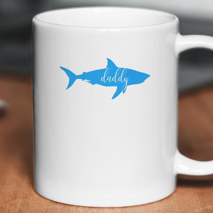 Mens Daddy Shark Short Sleeve Top Coffee Mug