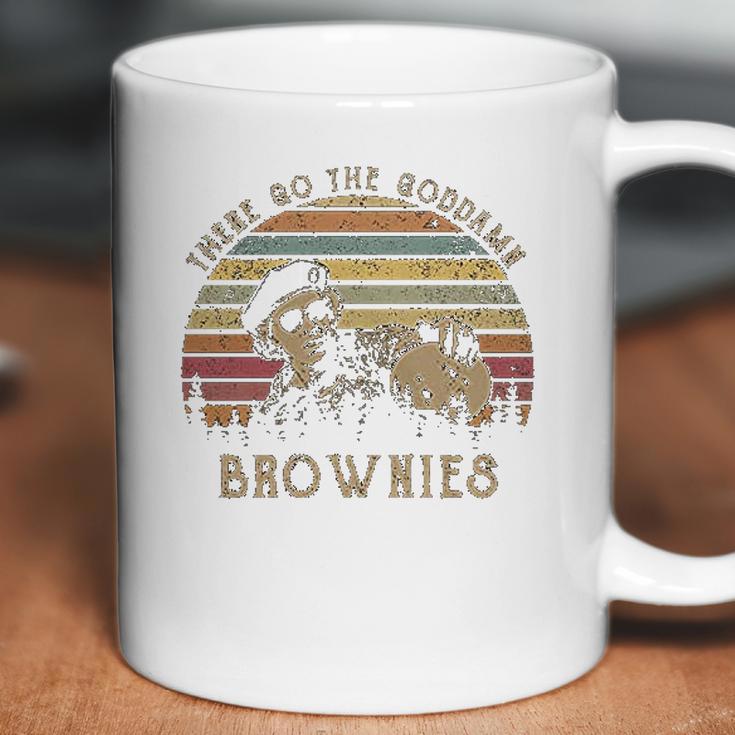 Mens There Go The Goddamn Brownies Vintage Coffee Mug