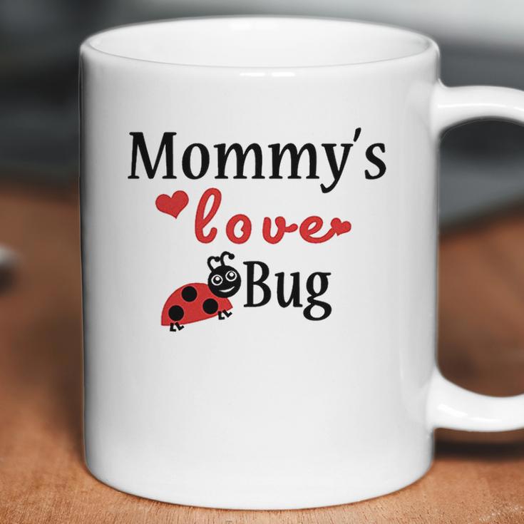 Mommys Love Bug White Puppy Dog Coffee Mug