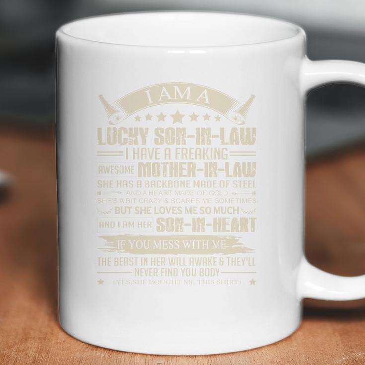 Mother In Law Lucky Son In Law Of Awesome Mother In Law Coffee Mug