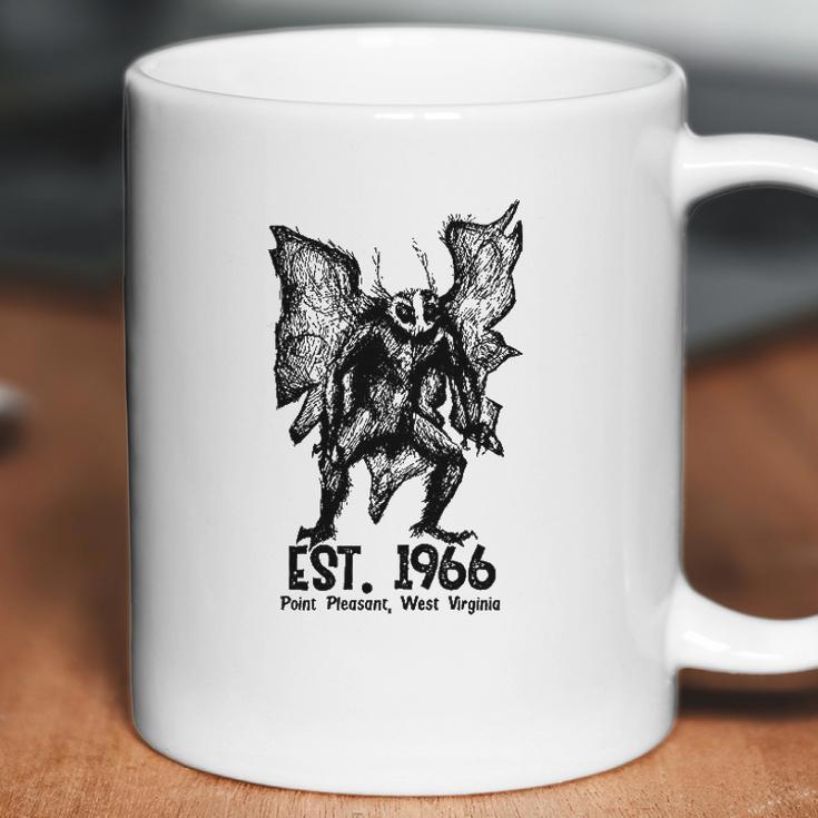 Mothman Est 1966 Point Pleasant West Virginia Red Eye Cryptid Coffee Mug