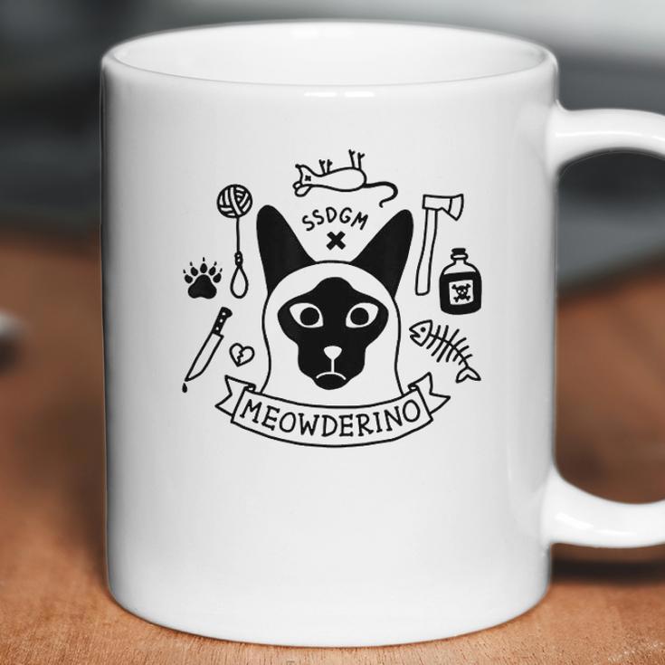 Murderino Meowderino Cat Lady Coffee Mug