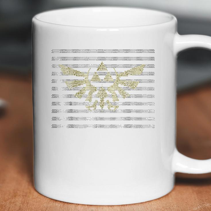 Nintendo Zelda Hylian Triforce Dot Pattern Graphic Coffee Mug