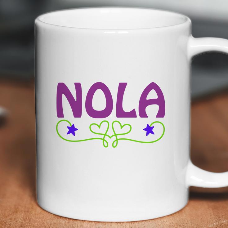 Nola Black Coffee Mug