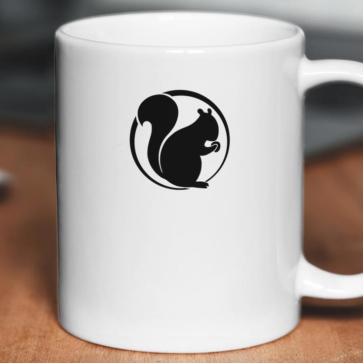 Official Optimistic Squirrel Slim Tee Black Logo Icon Coffee Mug