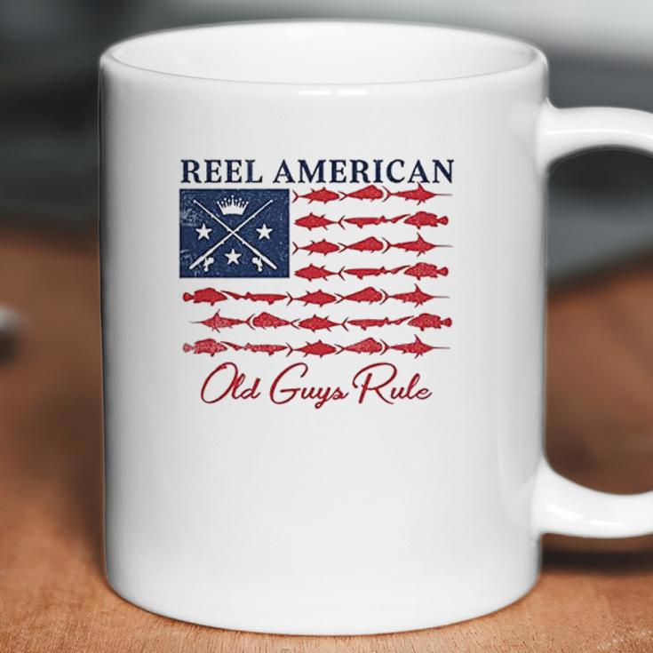 Old Guys Rule For Men Reel American Coffee Mug