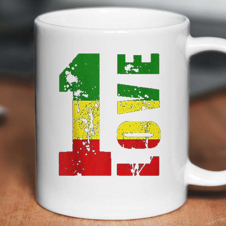 One Love Jamaica Rasta Reggae Music Caribbean Pride Coffee Mug