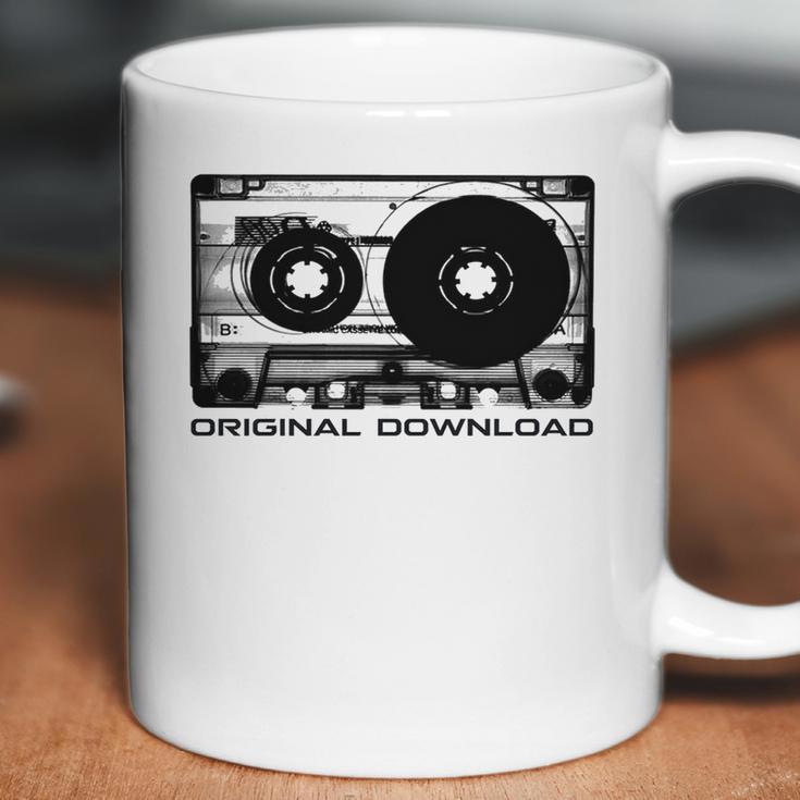 Original Download Retro Cassette Tape Music Coffee Mug