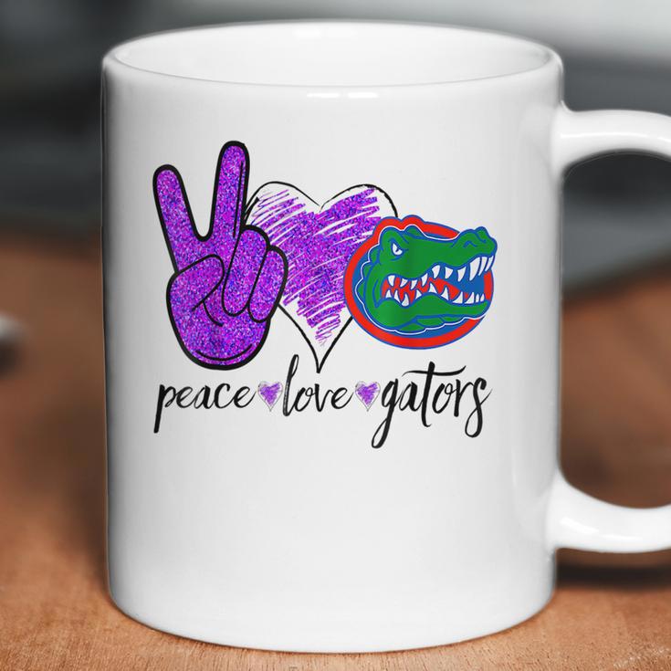 Peace Love Gators Crocodile Lovers Alligator Coffee Mug