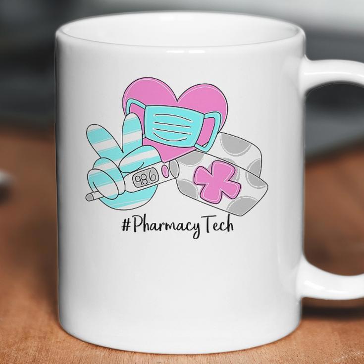 Peace Love Nursing Pharmacy Tech Coffee Mug