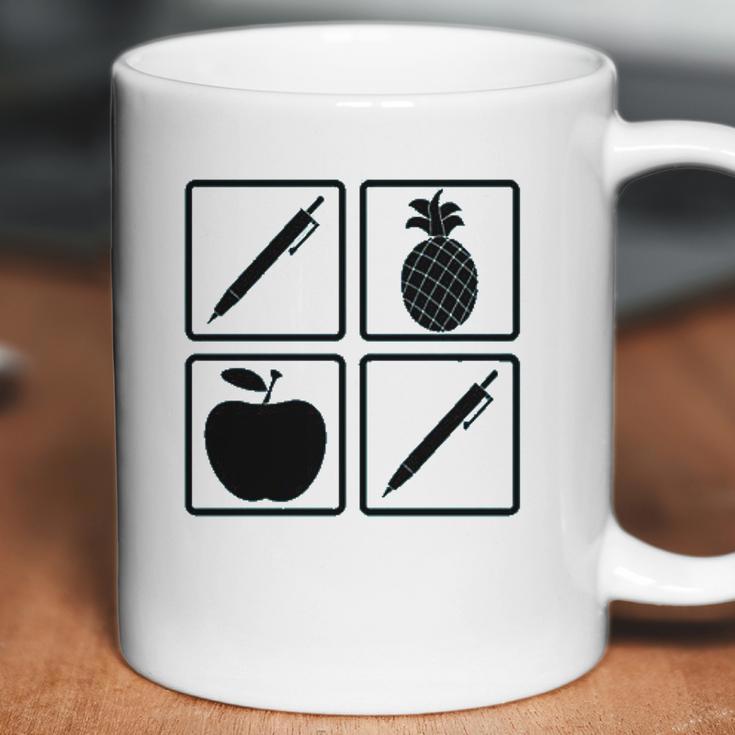 Pen Pineapple Apple Pen A Nice Funny Humor Coffee Mug