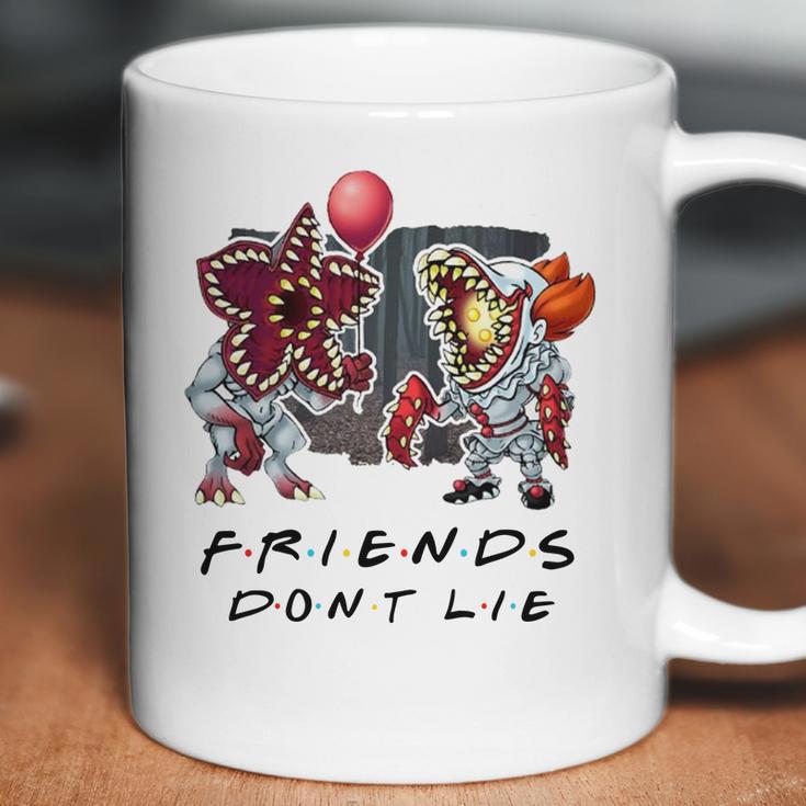 Pennywise Demogorgon Friends Don’T Lie Coffee Mug