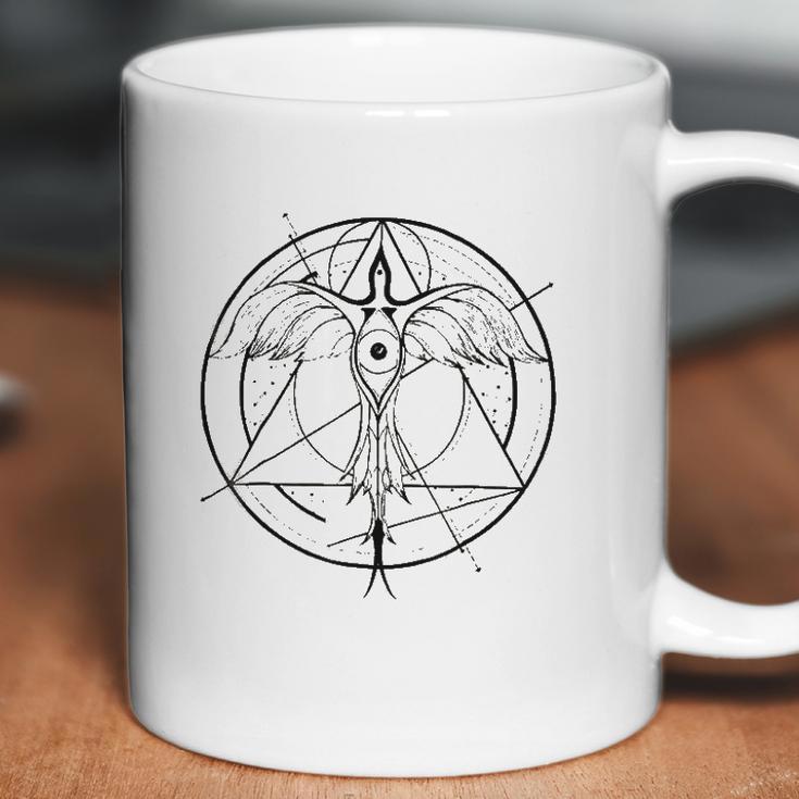 Phoenix Ascending Third Eye Sacred Geometry Coffee Mug