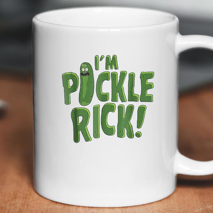 I Am Pickle Rick Pickle Text Coffee Mug