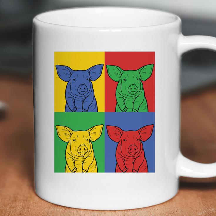 Pig Pop Art Retro Piggy Tee Coffee Mug