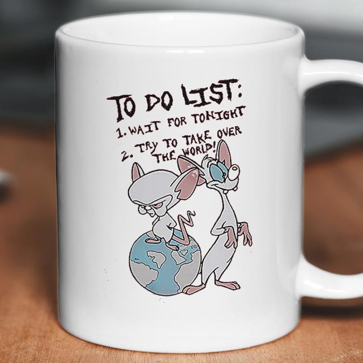 Pinky And The Brain To Do List Coffee Mug