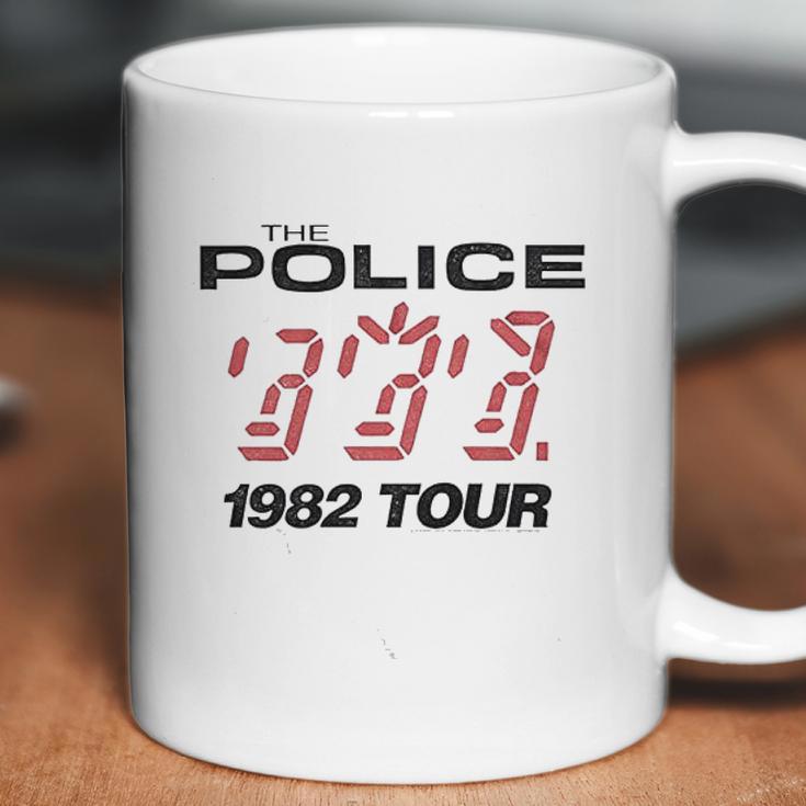 The Police British Rock Band 1982 Tour Coffee Mug