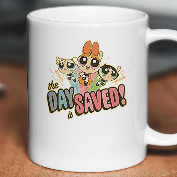 Powerpuff Girls The Day Is Saved Pattern Coffee Mug