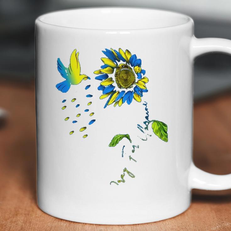 Pray For Ukraine Peace In Ukraine Dovesunflower Ukraine Graphic Design Printed Casual Daily Basic Coffee Mug