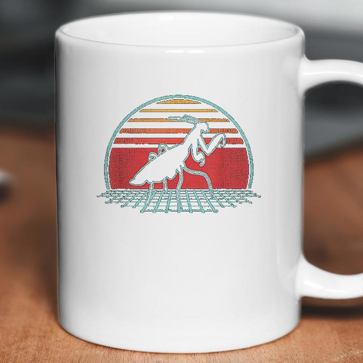 Praying Mantis Retro Vintage 80S Style Insect Gift Coffee Mug