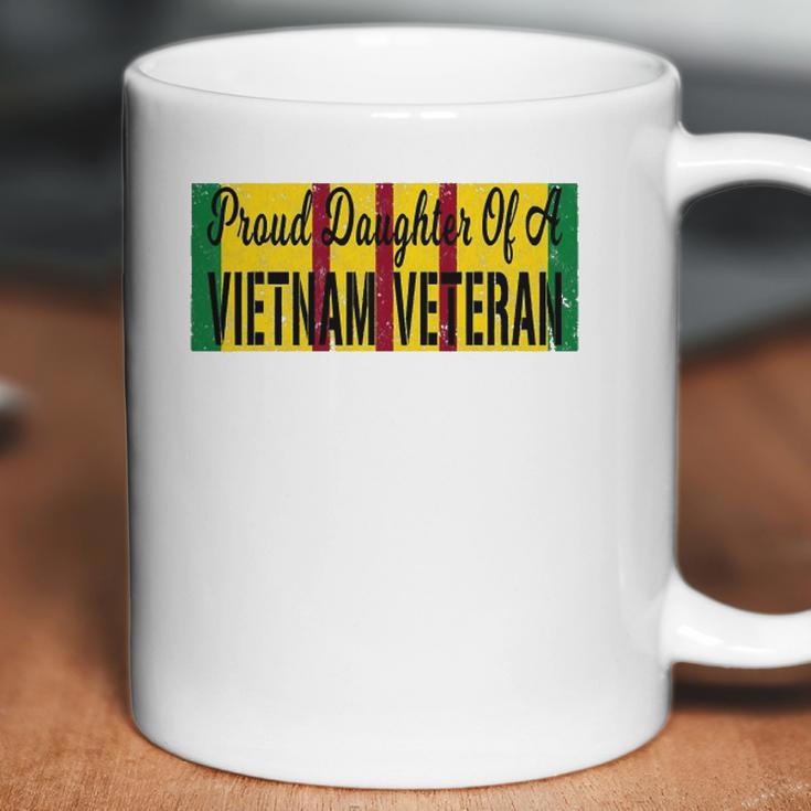 Proud Daughter Of A Vietnam Veteran Us War Service Ribbon Coffee Mug