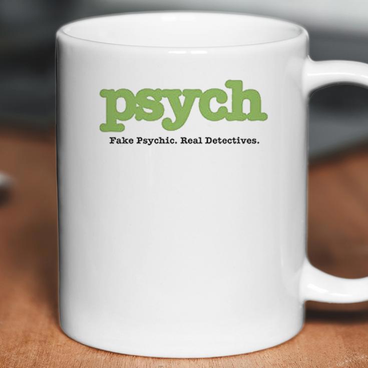 Psych Title Heather Ringer Coffee Mug