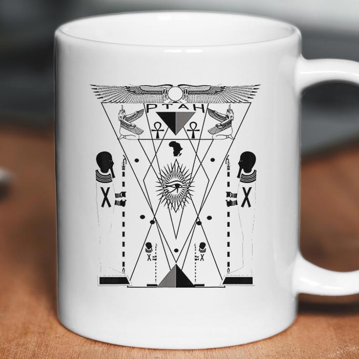 Ptah Egyptian God Sacred Geometry Science Kemetic Coffee Mug