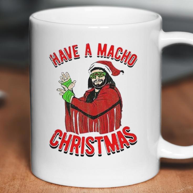 Randy Macho Man Savage Have A Macho Christmas Graphic Coffee Mug